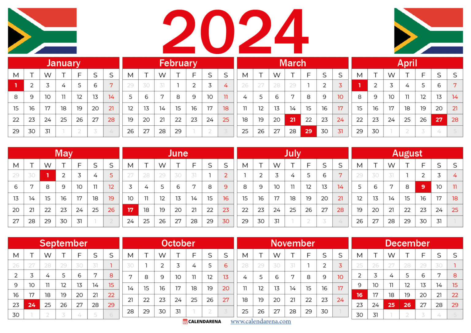 Sa Calendar 2024 Lian Coralie