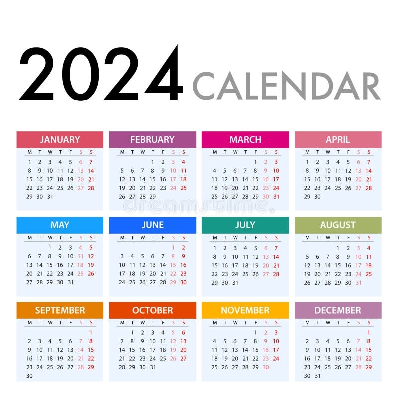 Simple Calendar 2024 Hally Kessiah