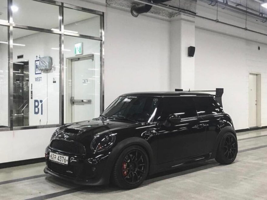 Stylish Black Mini Cooper