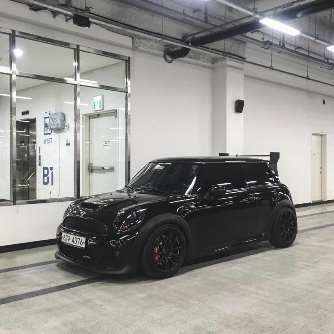Stylish Black Mini Cooper