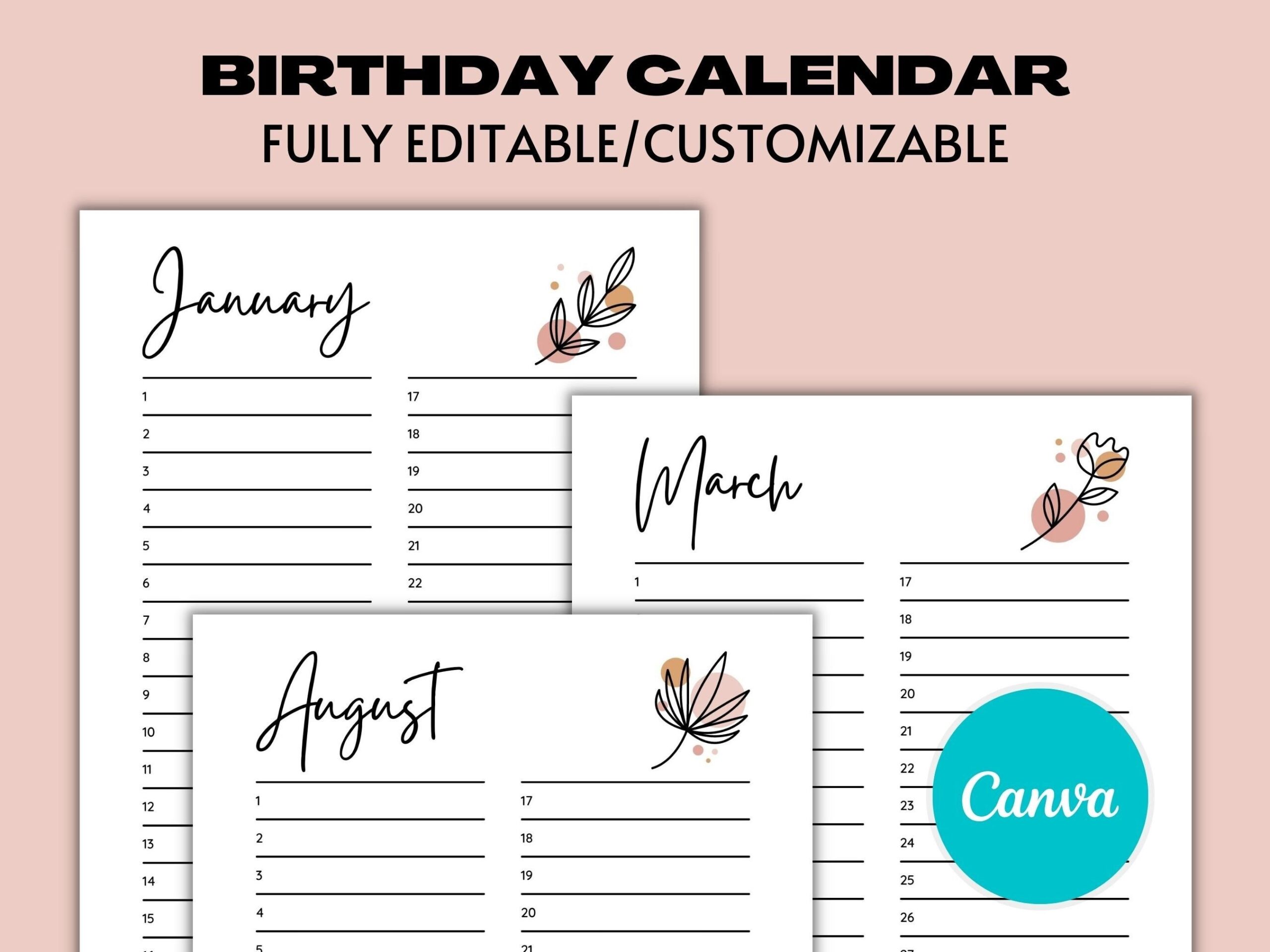 This Item Is Unavailable Etsy Birthday Calendar Etsy Birthday
