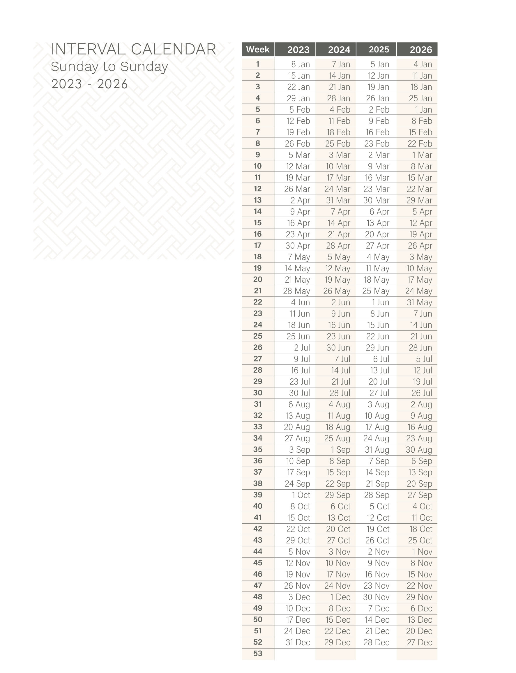 Timeshare Calendar 2025 Printable Glenn Jefferson