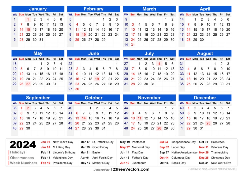 Printable Calendar 2026 Trinidad