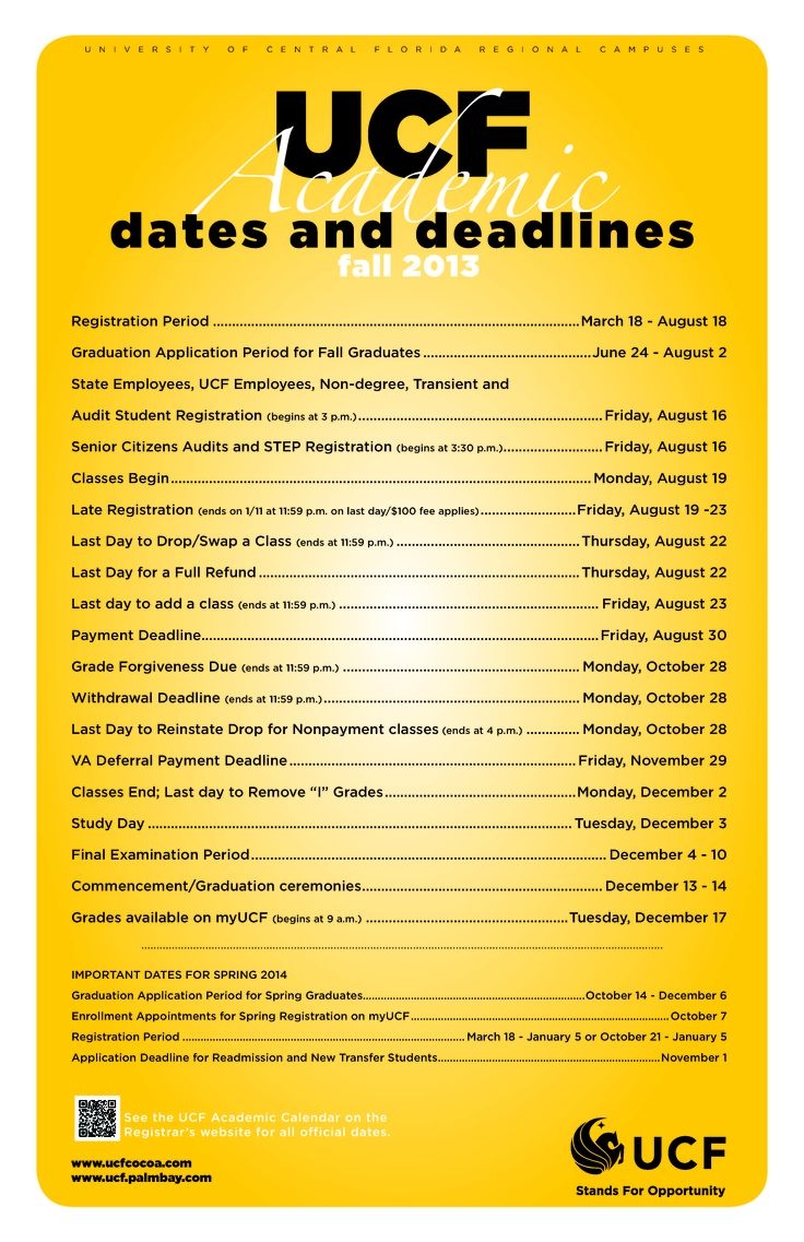 Ucf Fall 2025 Calendar Pdf Printable Celeste Wood