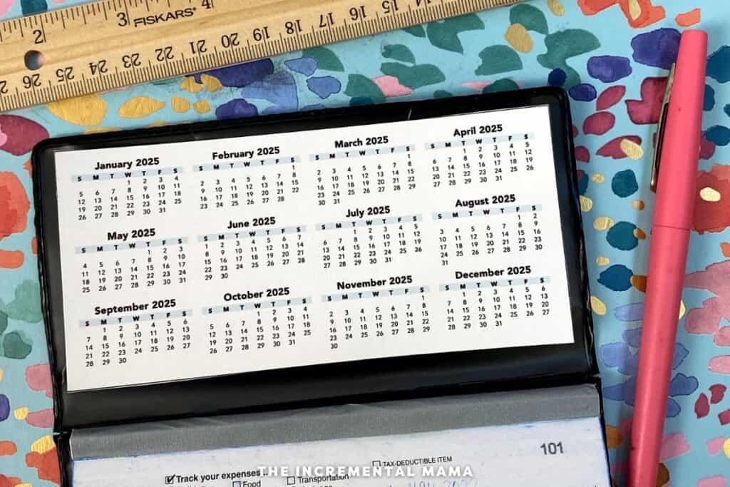 Wallet Size Calendar 2025 Pdf Kitti Lauraine