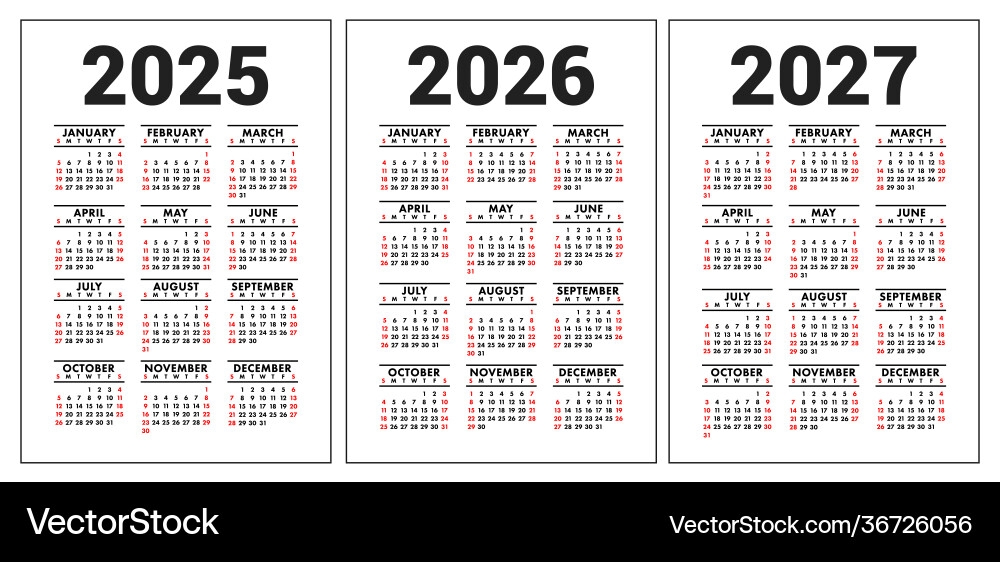 Weekly Calendar 2025 And 2026 Dina Myrtia