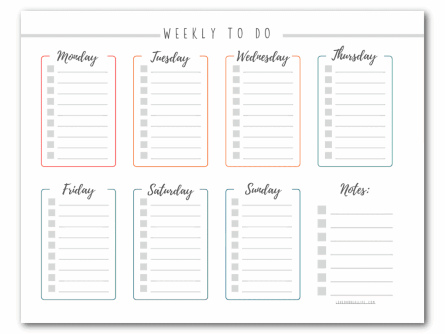 Weekly Free Printable To Do List Paper Trail Design 56 OFF